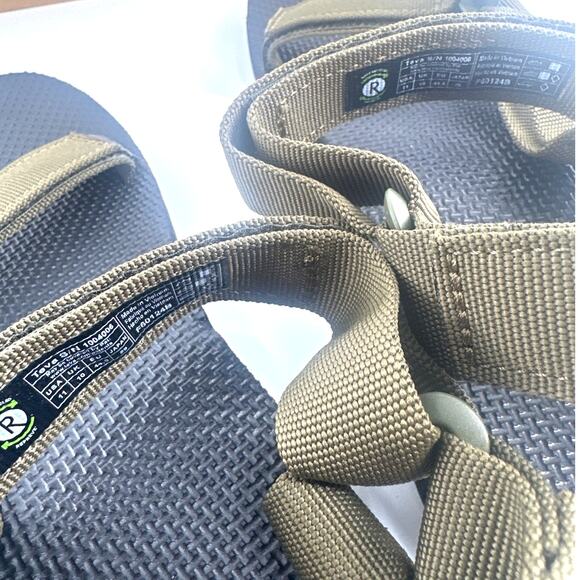 Teva Men's Dark Olive Original Universal Sandals Size 11 - Picture 7 of 9